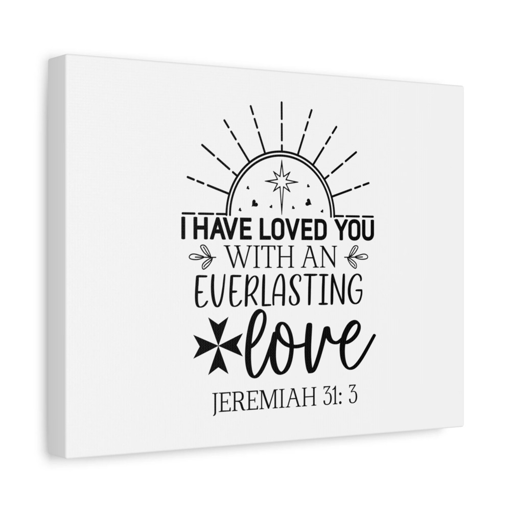 Scripture Walls Jeremiah 31:3 Rubies Bible Verse Canvas Christian Wall Art
